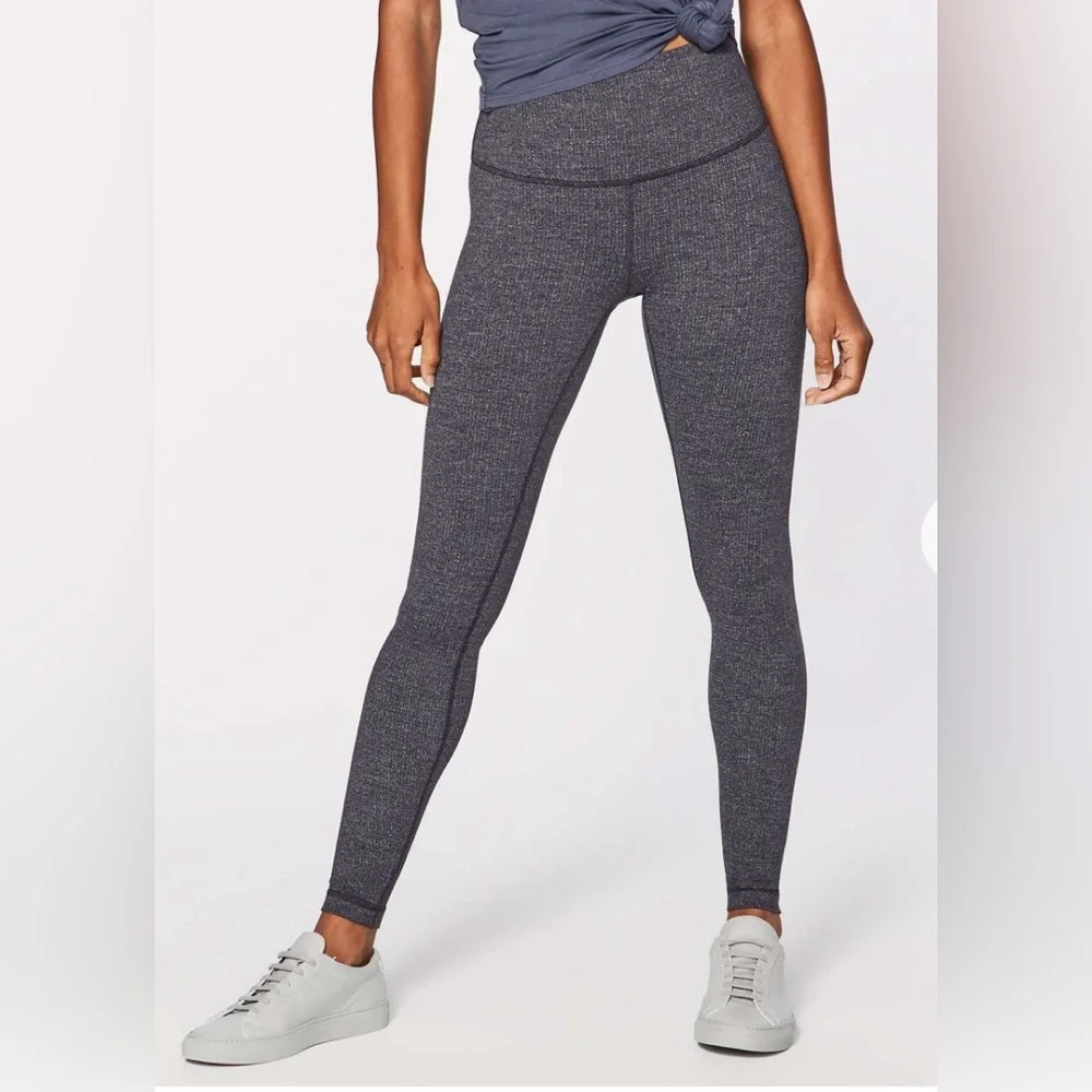 Lululemon Wunder Under Hi-Rise Tight *28" - Heathered Black - Size 6 - New! - Picture 2 of 5